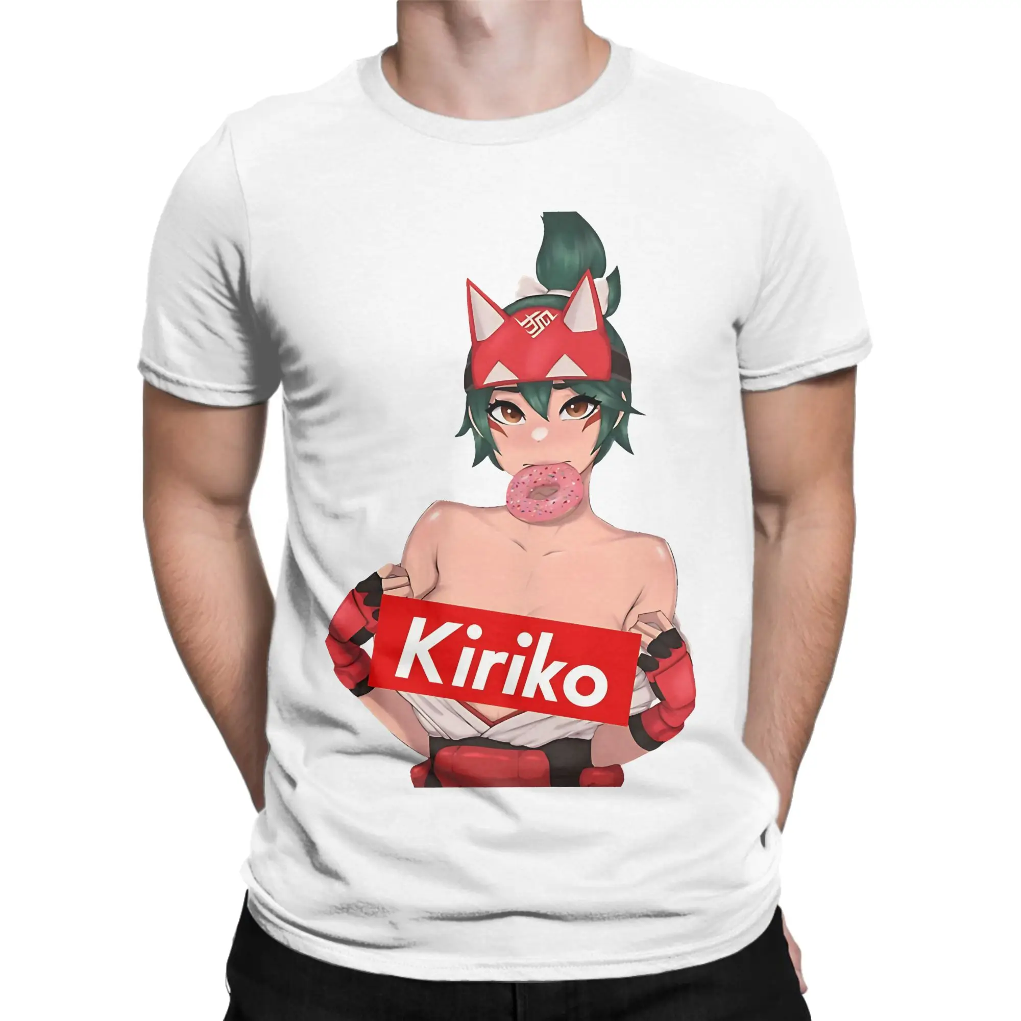 Kiriko-T-Shirt für Herren und Damen, Overwatch-Spiel, Baumwollkleidung, lustige Kurzarm-T-Shirts mit Rundhalsausschnitt, Geschenkidee, T-Shirts