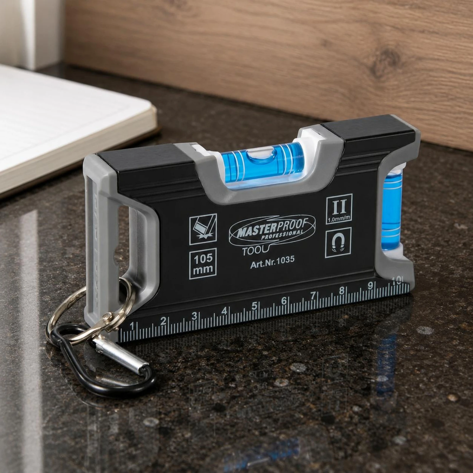 Magnetized Mini Level Ruler Protective Corners Corners Mini Magnetized Level Measurement Tool Scale Graduations Compact
