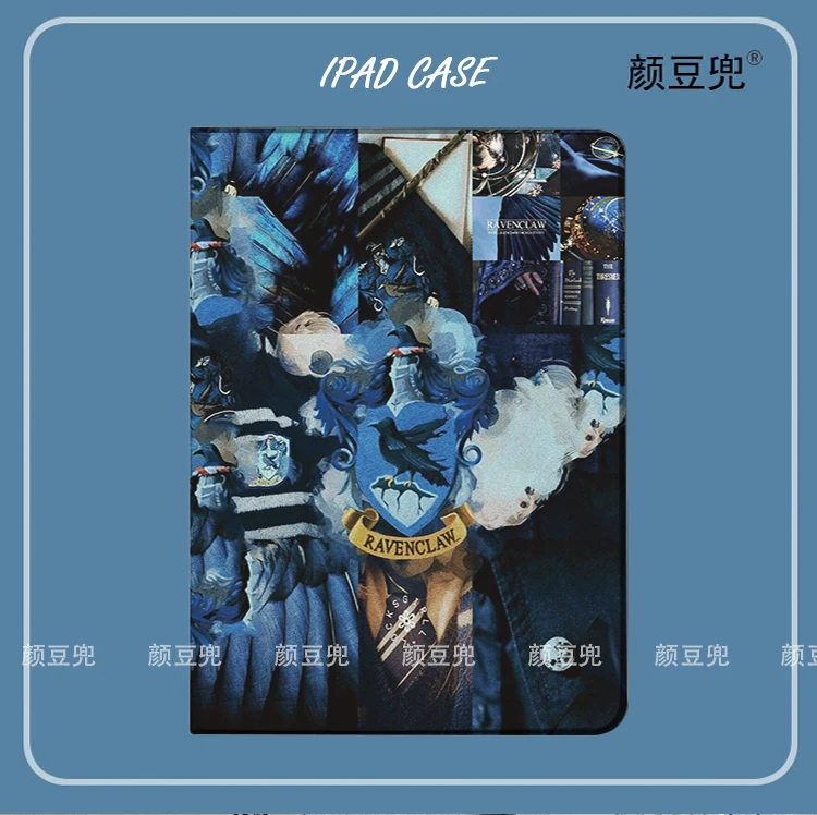 Funda de silicona de lujo con diseño de Ravenclaw para iPad 10.2 (9.ª, 10.ª, 11.ª generación), iPad Pro 11, Air 3, Mini 6, 7, Pro 12.9, 11, iPad Air 4, 5, 6