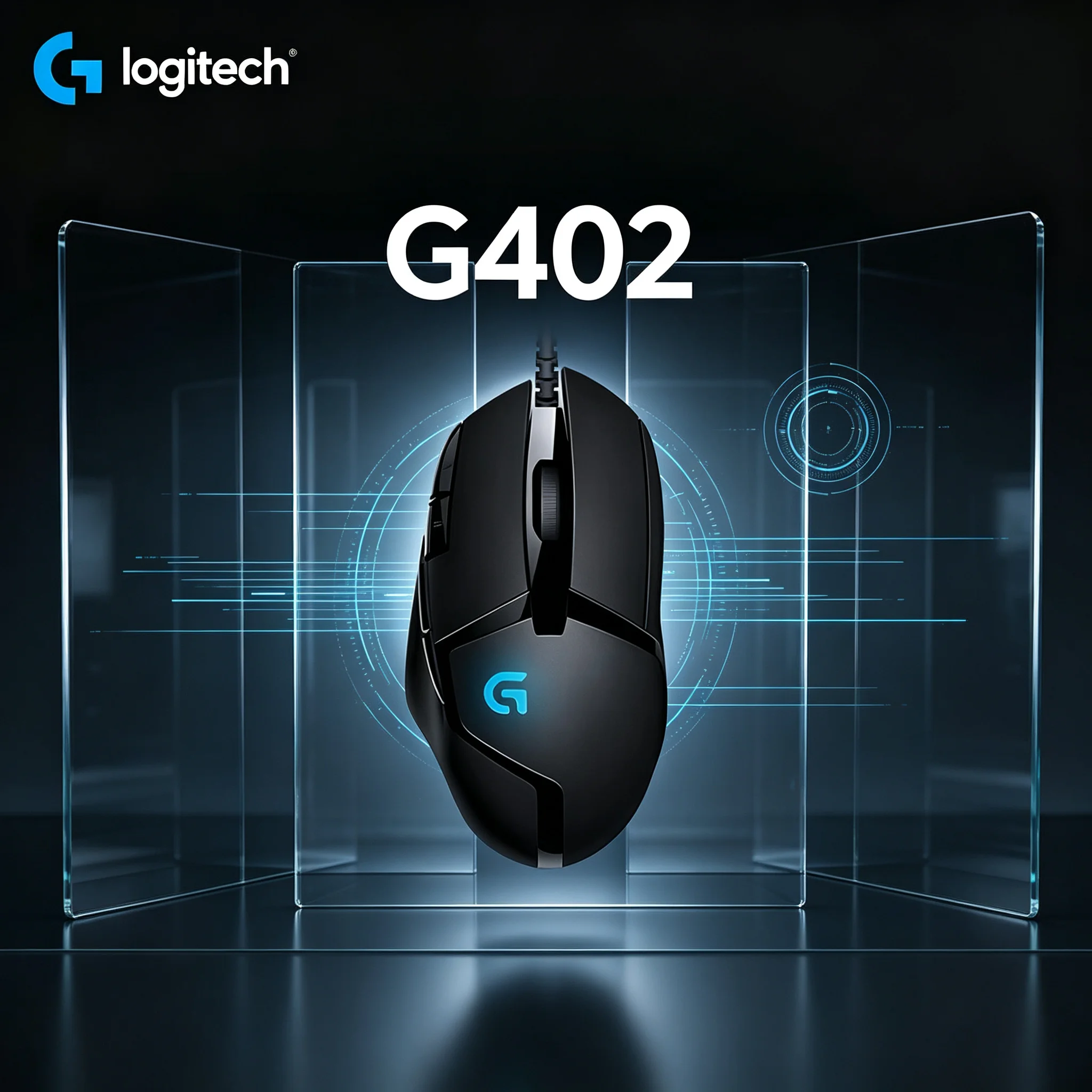 Logitech G402 Hyperion Fury E‑Sports Gaming Mouse Wired Ergonomic Body Stable Cursor Movement For Game Enthusiasts