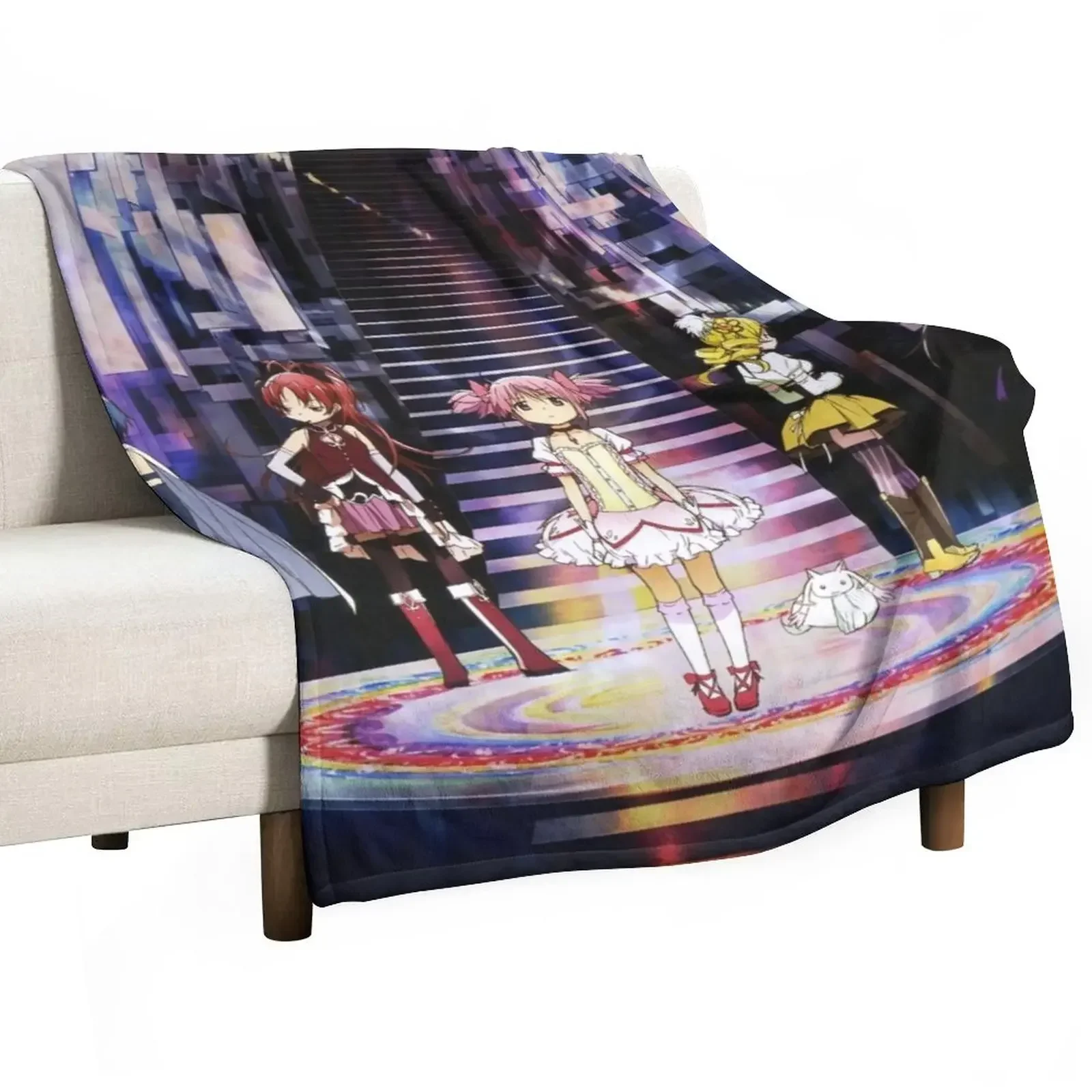 

Puella Magi Madoka Magica - Group Throw Blanket Summer Sofa Quilt for babies Blankets