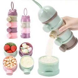 3/4 lagen babymelkpoederdoos met grote capaciteit, draagbare peutervoedsel, individuele opbergdoos, multi-open snackcontainer, Seale Tank