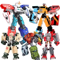 New 5-in-1 Transformation Robot Autobot Toy Model Simulation Airplane Excavator Car Children Boys Combined Toy Model