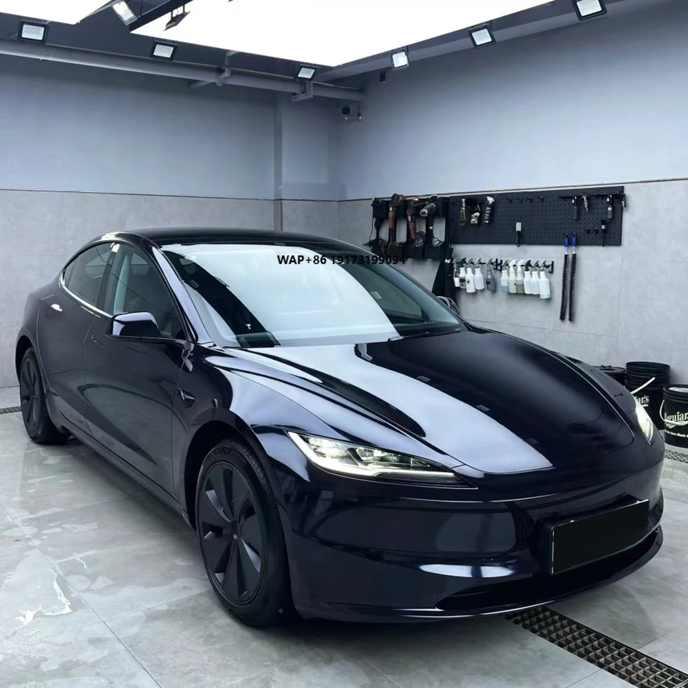 

WRAPMASTER 1.52*16m High-quality Self-healing TPU Blue Crystal Black TPU PPF Car Body Paint Protection Film