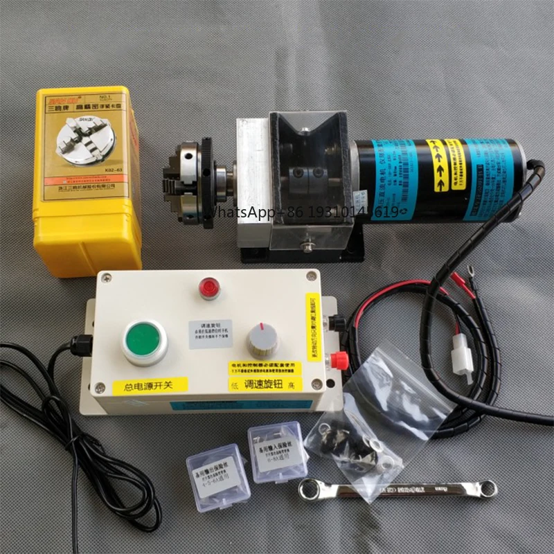 

Low Speed Lathe Spindle, Short Support, Direct Connect Chuck, Grinding Motor, Watch Repair Spindle, DIY Head