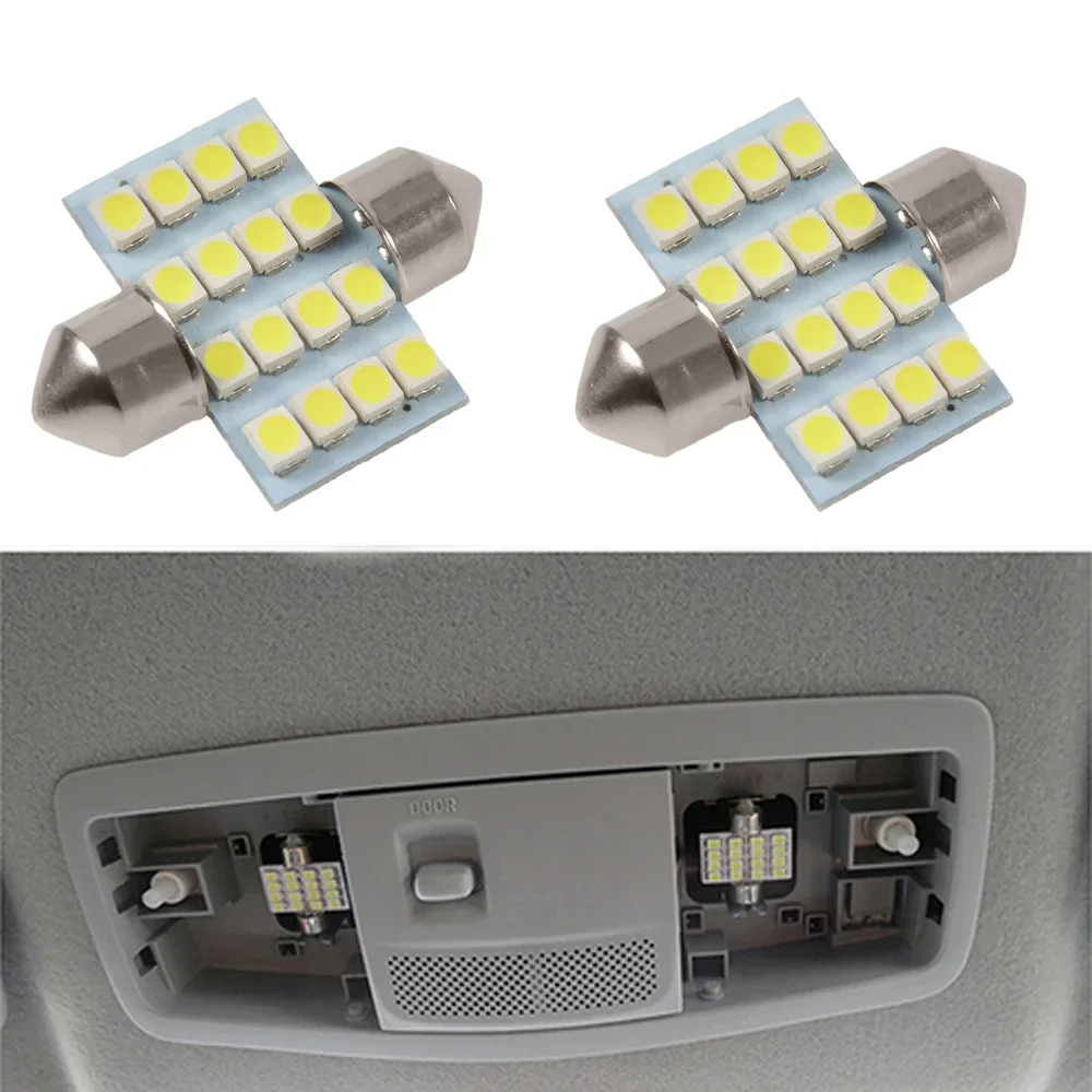 

Белые светодиодные лампы для чтения высокой яркости, 4 шт., купольная лампа для Mitsubishi ASX Outlander Pajero Galant