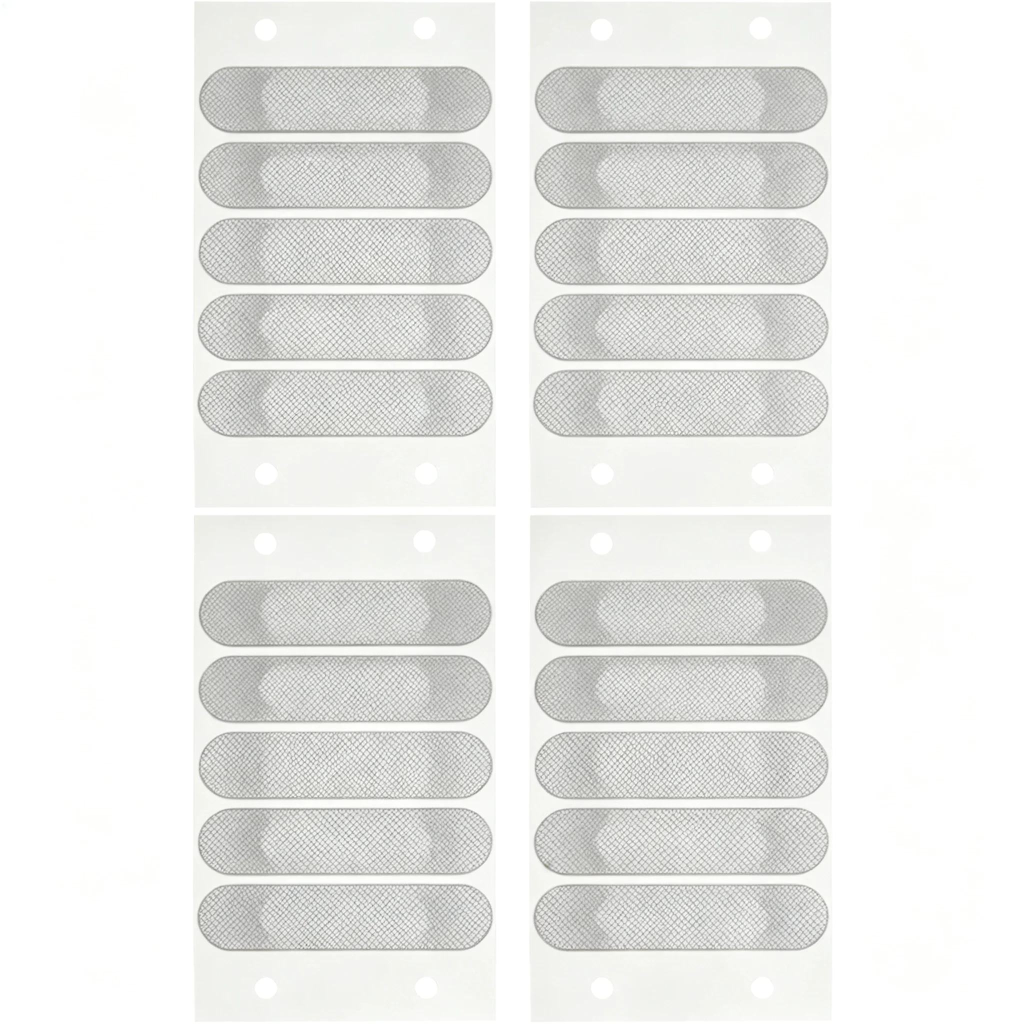 Self Adhesive Weep Hole Covers for Windows Fine Mesh Screen Patch Repair Kit Sticker Drain Hole Cover for Window Screen