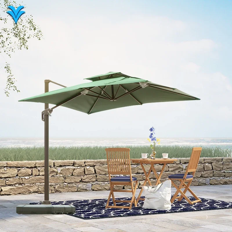

Wholesale Aluminum 3m Outdoor Sunshade Sun Parasols Patio Cantilever Umbrella Garden Beach Pool Umbrella with logo