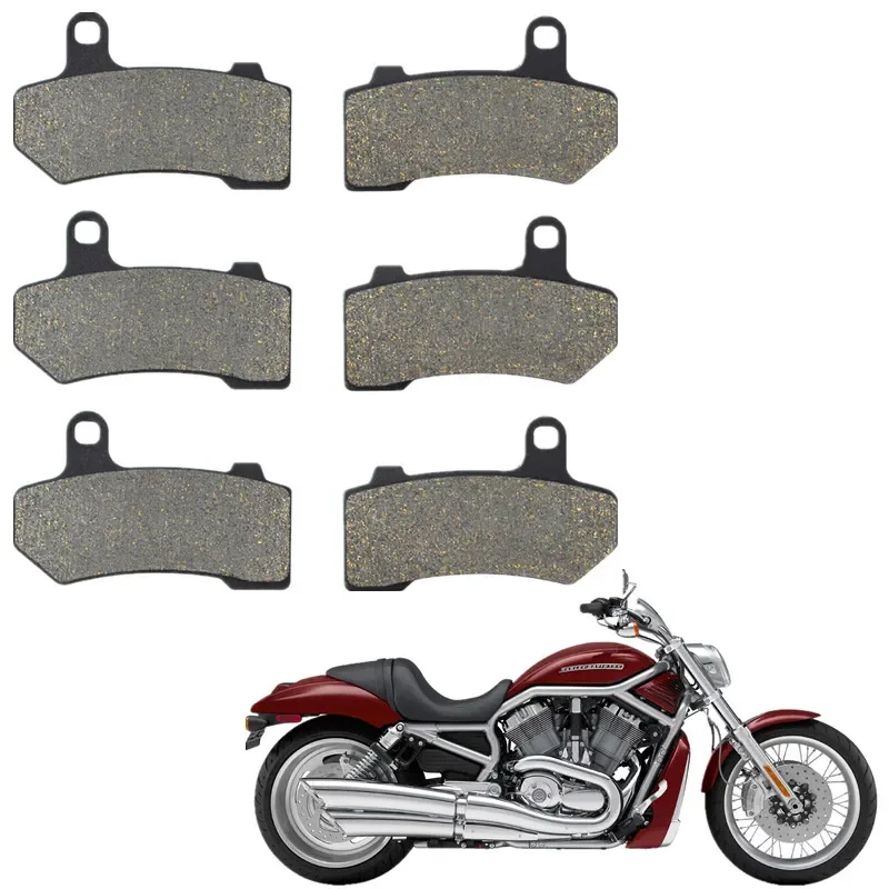 For Harley V-Rod VRSCF VRSCX VRSCAW Street Night Rod VRSCR VRSCDX Road King FLHR Electra Street Glide FLHT Front Rear Brake Pads