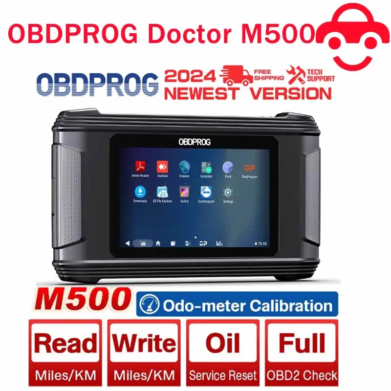 

OBDPROG M500 Инструменты для калибровки автомобильных кластеров OBD2 Диагностический инструмент для сброса масла Инструмент для регулировки автомобильного сканера Считыватель кодов