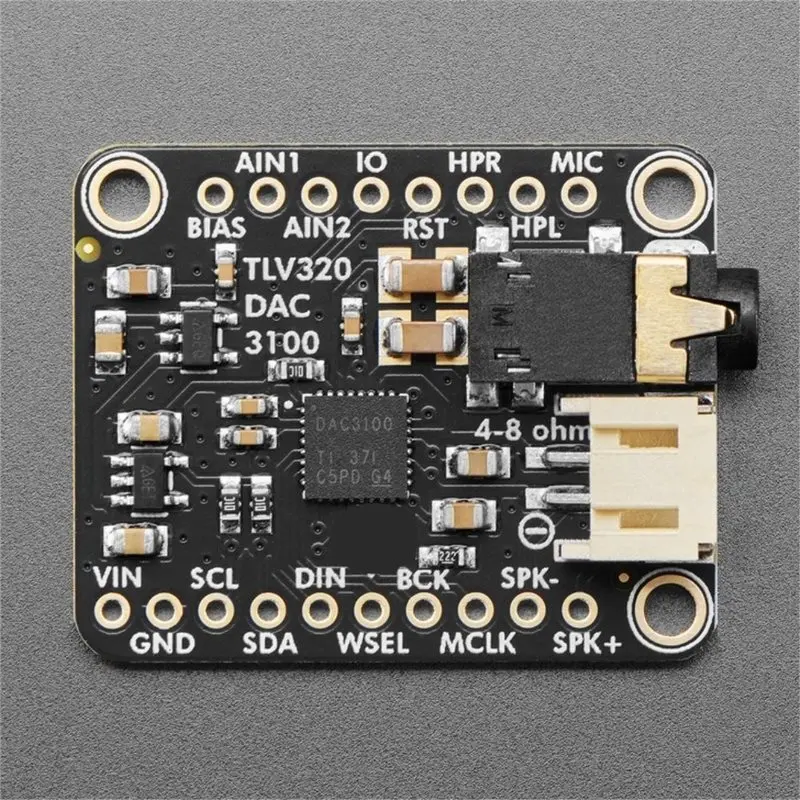 B03B-I2S DAC Breakout Board With Headphone And Speaker Output- TLV320DAC3100