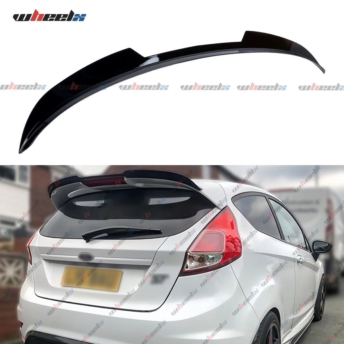 FOR FORD FIESTA MK7-7.5 ST-LINE REAR BOOT ROOF SPOILER EXTENSION WING 2008-2017