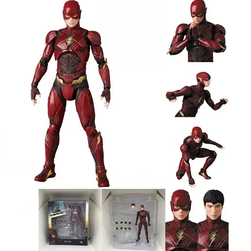 16cm Marvel The Flash Anime Figure The Avengers Flash Action Figure PVC Figurine Statue Model Doll Collectible Ornament Toy Gift