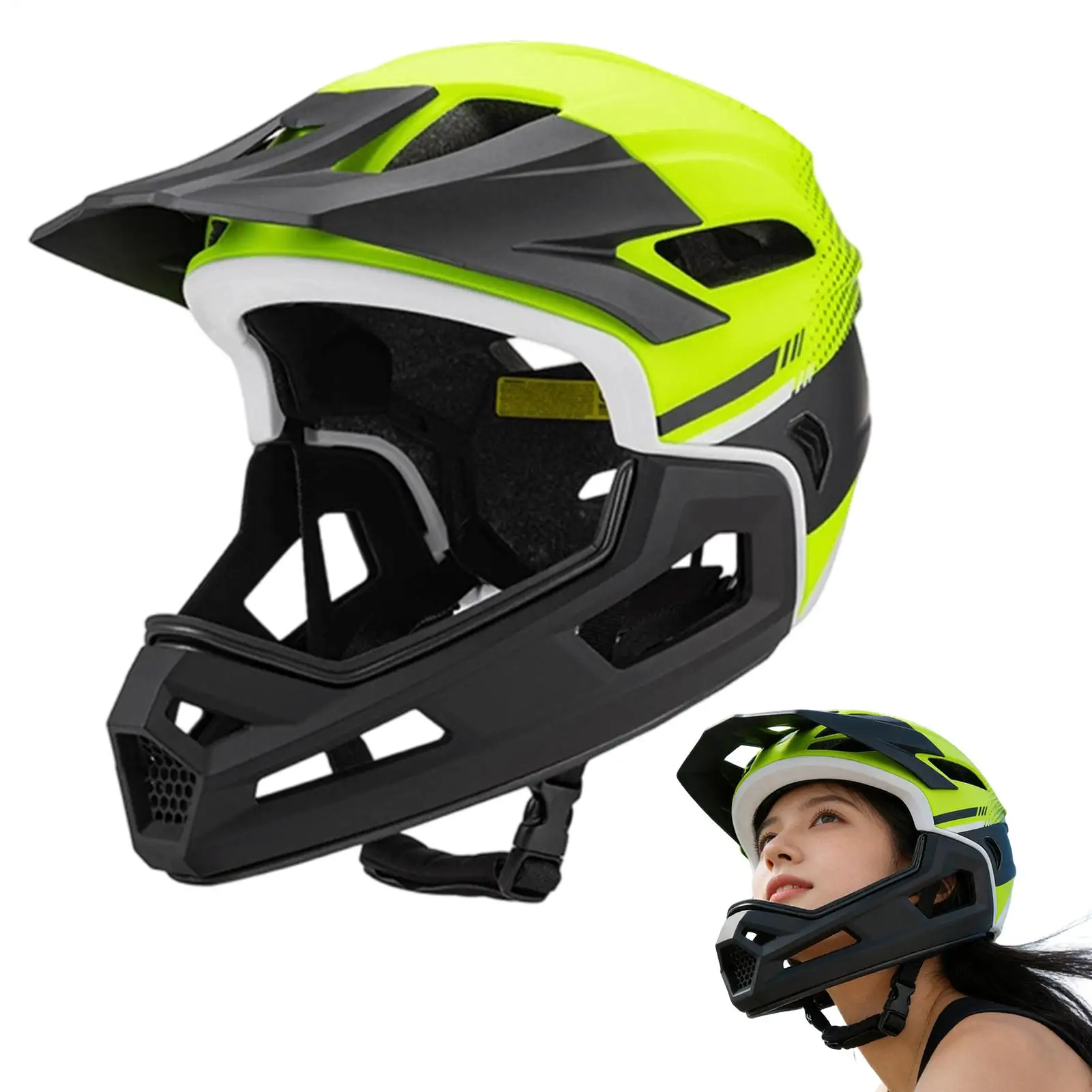 

Full Face Mountain Bike Helmet Cycling Head Protection Cycling Protective Helmet For Bicycle Motocross Motorcycle Scooter