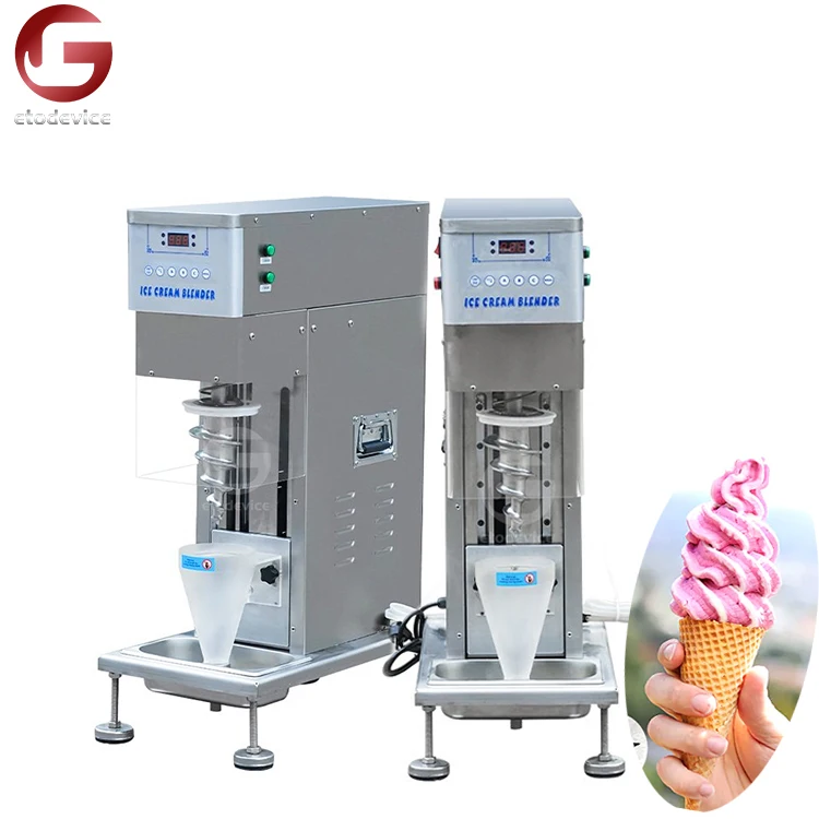 Hot sale swirl drilling ice cream blender gelato frozen yogurt real fruits ice cream blender with 304 stainless steel