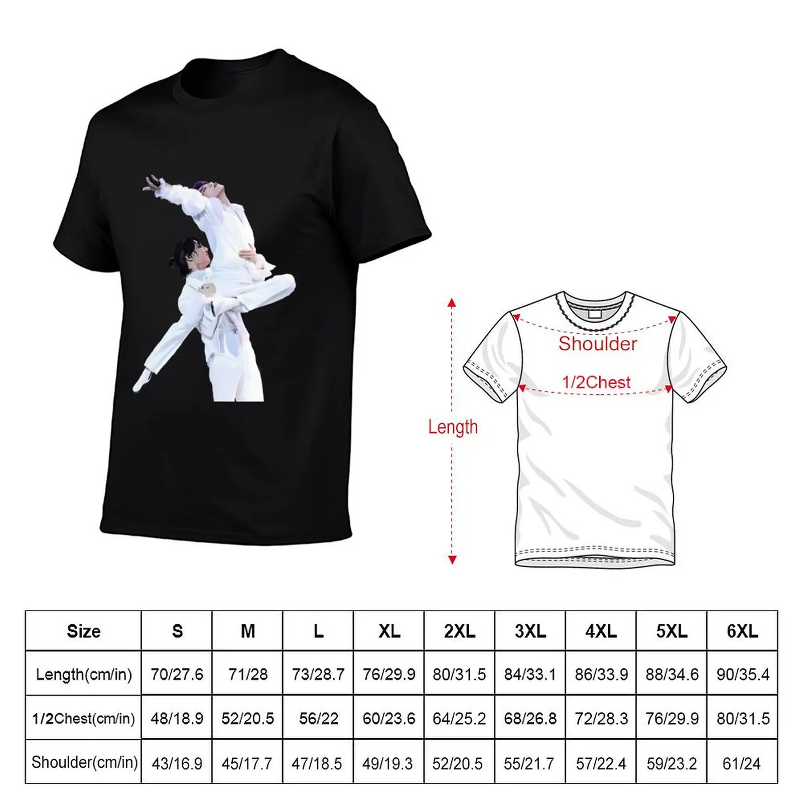 Black Swan Jikook 1 T-Shirt t shirt custom print men t shirt cotton 100% t shirt for man T-Shirt