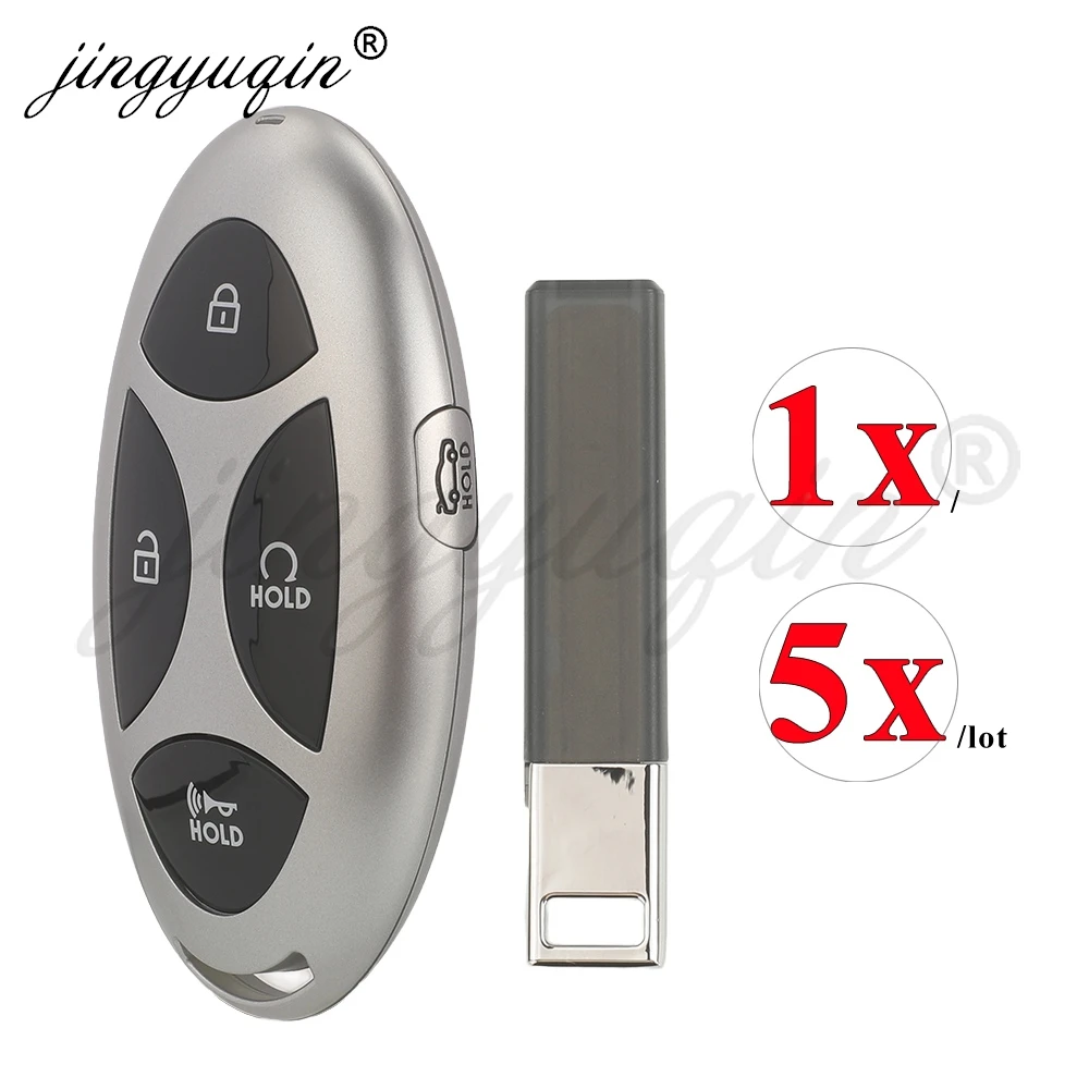 jingyuqin Car Key Fob Shell Case Housing for Hyundai Tucson Kona Ev Grandeur GN7 IONIQ6 Santa Fe Sonata Staria Elantra 2024 2025
