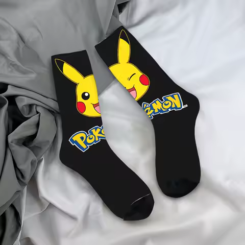 Men Women pokemoned pikachus Socks Breathable Trendy Socks Suprise Gift Idea