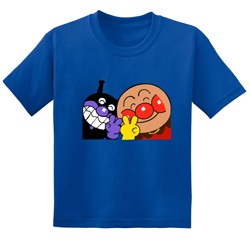 Anpanman And Baikinman Cartoon Print Kids T shirt Summer Casual Funny Children Boys Clothes Baby Girls Short Sleeve T-Shirts