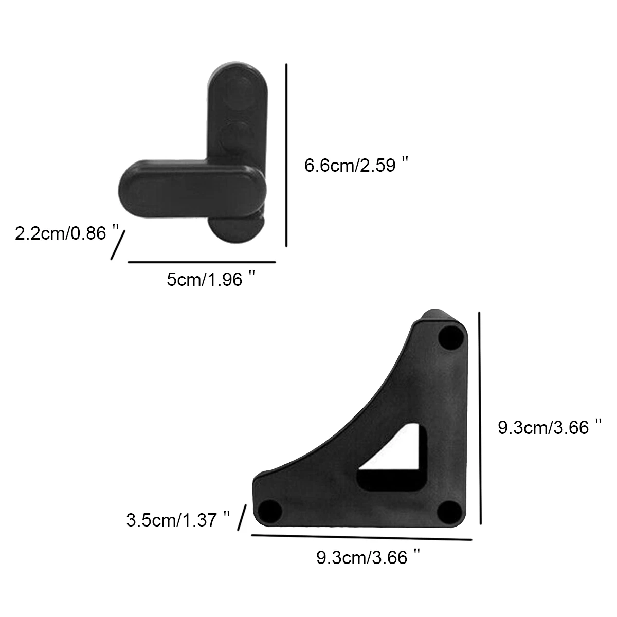 1Set PP Complete Table Board Buckle Trailer Folding Outdoor Table Cabinet Board Rotary Lock Supplies Motorhome Accessories