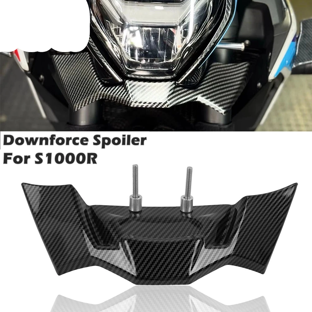 

For BMW S1000R 2021-2024 Winglet Front Downforce Spoiler Front Beak Extension Naked Aerodynamic Wing Fairing M1000R 2023 2024