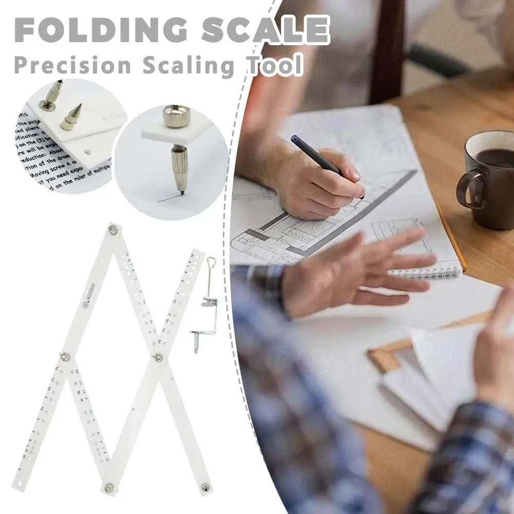 Pantograph Drawing Tool Enlarge Reduce Scale Adjustable Ratio Artist Drafting Folding Design Precision Scaling Sketching Tools