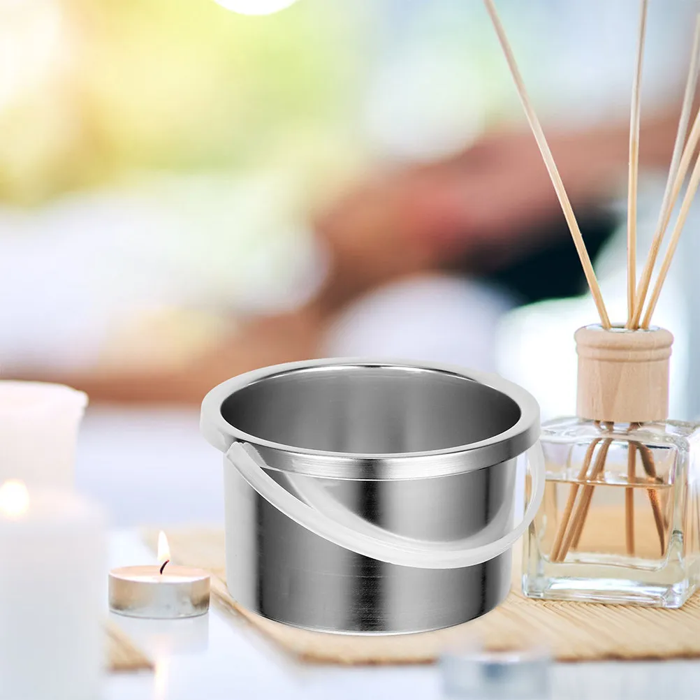 2Pcs 500Ml Aluminum Wax Heater Inner Container Replacement Pot for Professional Wax Warmers Hair Removal Waxing Kits Accessories