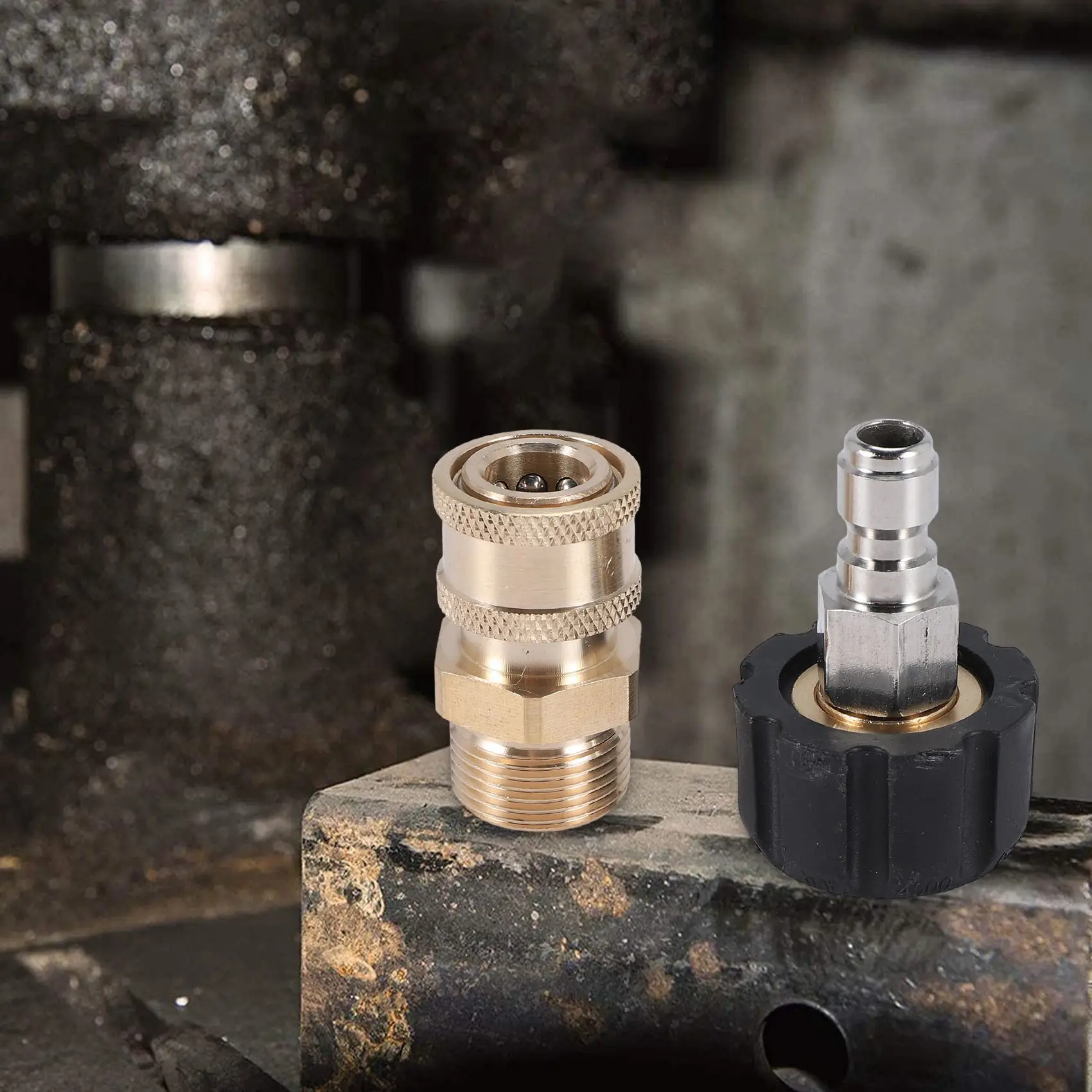 ชุดอะแดปเตอร์เครื่องซักผ้าความดัน M22 ถึง 1/4 นิ้ว Quick Connect Kit, M22 14 มม. ถึง 1/4 นิ้ว Quick Connect Kit