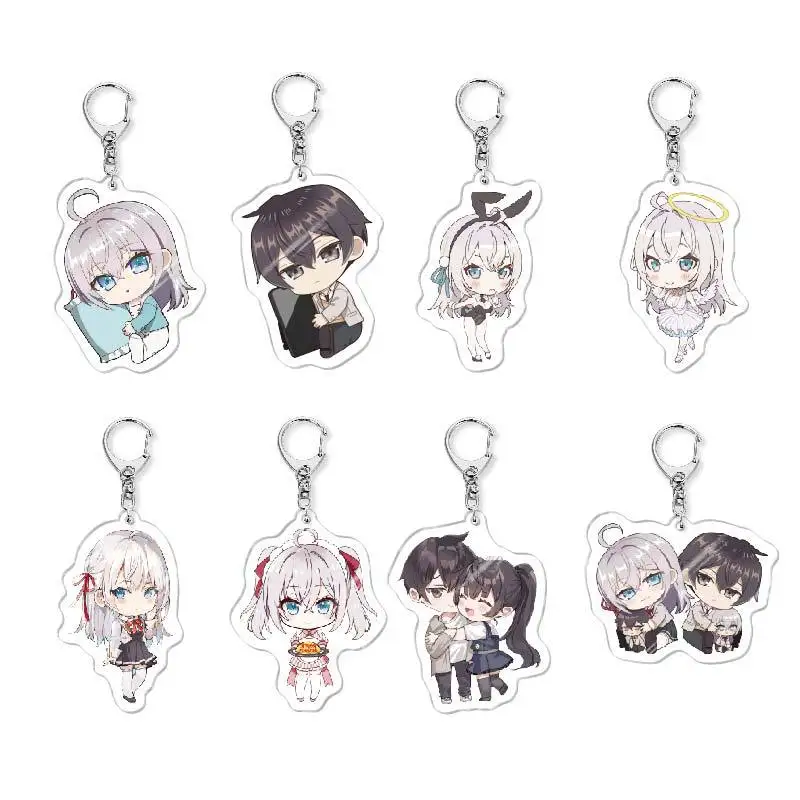 Hot Anime Animation Derivatives Acrylic Key Chain Alisa Kujou Maria Kujou Ayano Q Version Brithday Gift for Friend or Children