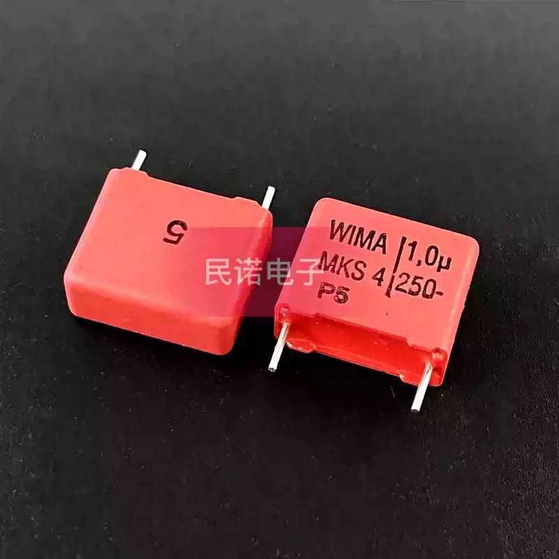 10-100pcs brand new WIMA audio capacitor MKS4 250V 1UF 250V 1.0UF 105 pin distance 15mm