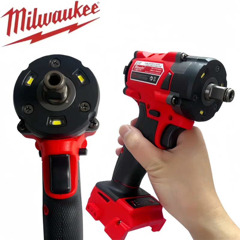 

Milwaukee M18 Brushless Cordless 1/2 Electric Wrench Car Truck Repair Screwdriver Impact Drill Rechargable For 18V Battery Tools