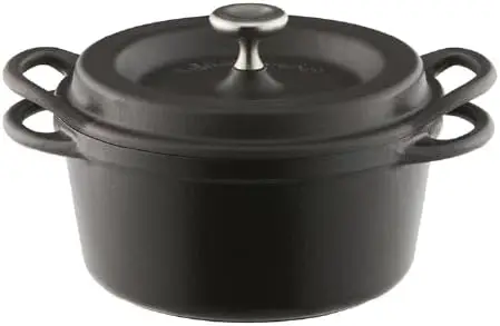 

Oven Pot | Non-Toxic Enameled Cast Iron Pot | 14cm (0.9 Qt) | Oven-safe | Induction-compatible | Dutch Oven | Made in Japan | Se