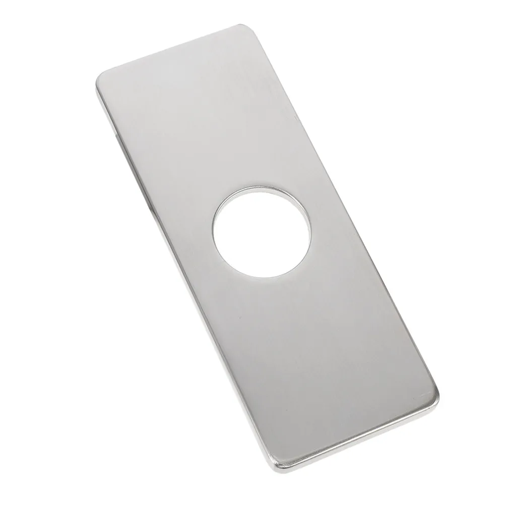 

Kitchen Faucet Decor Plate Stainless Steel Sink Hole Cover Faucet Hole Cover Modern Decorative Deck Plate for Bathroom Kitchen