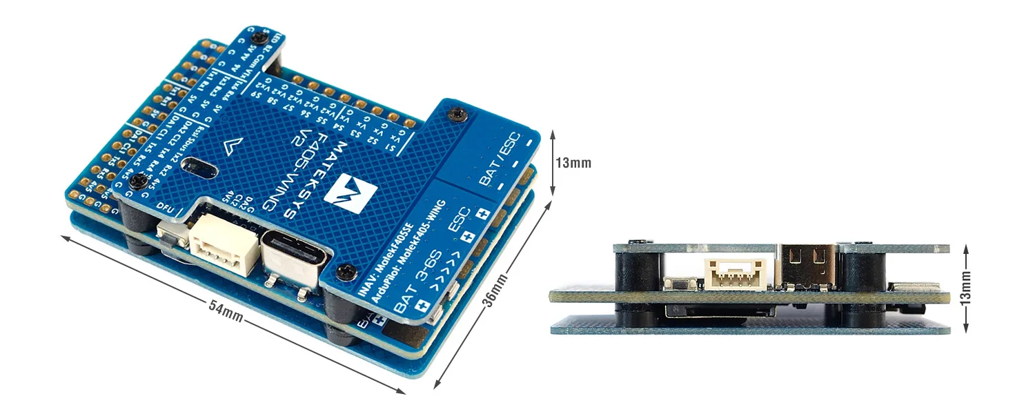 Matek Mateksys Flight Controller F405-WING-V2