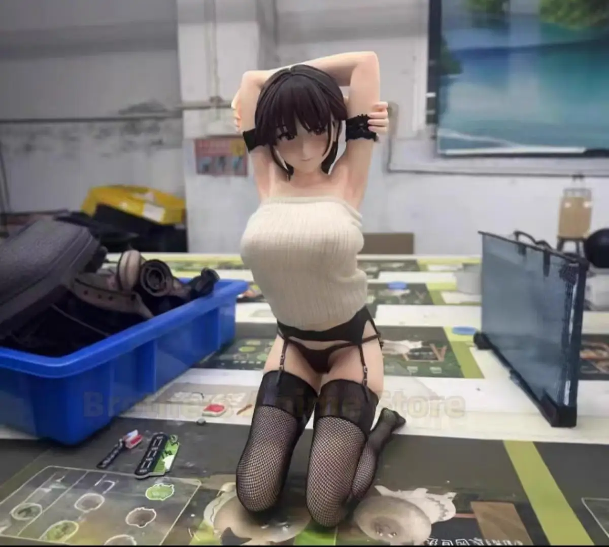 

28cm KONATSU Native BINDing Hitomio 1/4 Girls Toys Figure Japanese Anime Figures PVC Action Figure Toy Game Model Doll