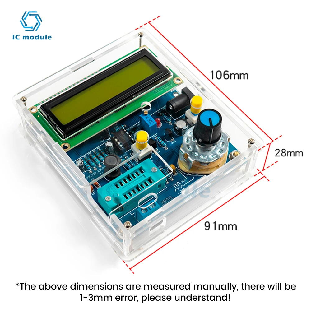 DC5V wysokiej precyzji cyfrowy przyrząd do pomiaru indukcyjności i pojemności DIY zestaw z kabel do transmisji danych USB miernik częstotliwości LCD