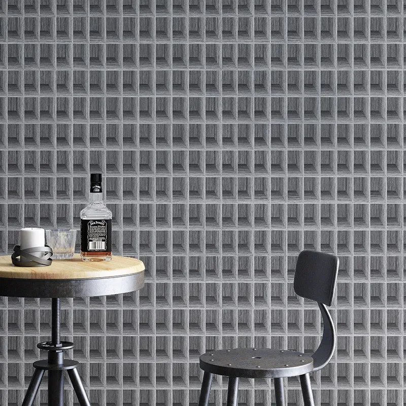 

Ретро-ностальгические 3D клетчатые деревянные обои Ресторан, кафе, магазин одежды, отель, промышленные ветровые обои