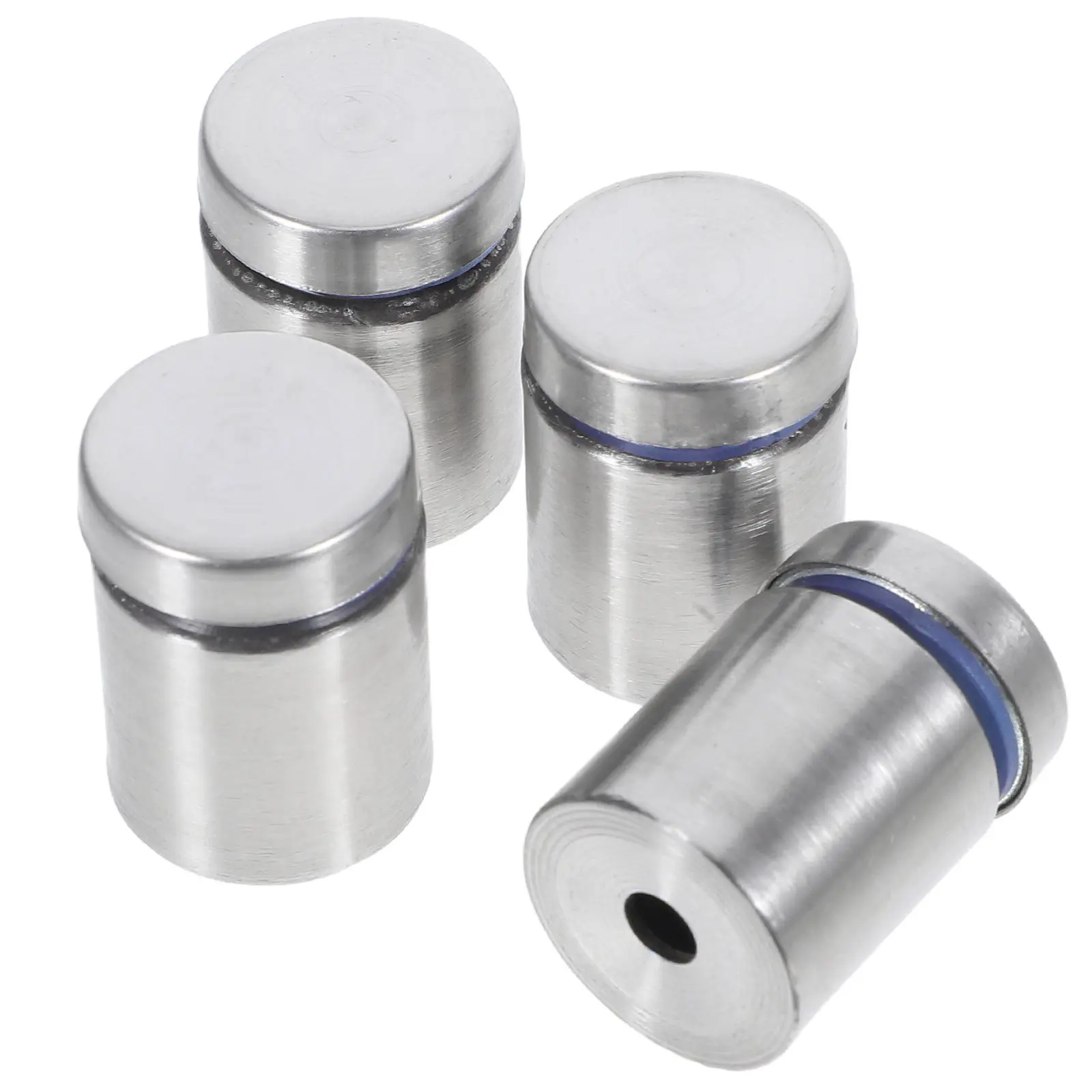 4Pcs Wall Advertising Standoff Mounts Stainless Steel Heavy Duty Acrylic Glass Sign Holders for Commercial Office Display