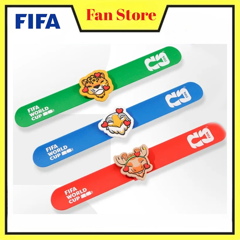FIFA 2026 World Cup Mascot Silicone Slap Bracelets Fashion Wristband Toys Unisex Casual Jewelry Accessories for Men Women