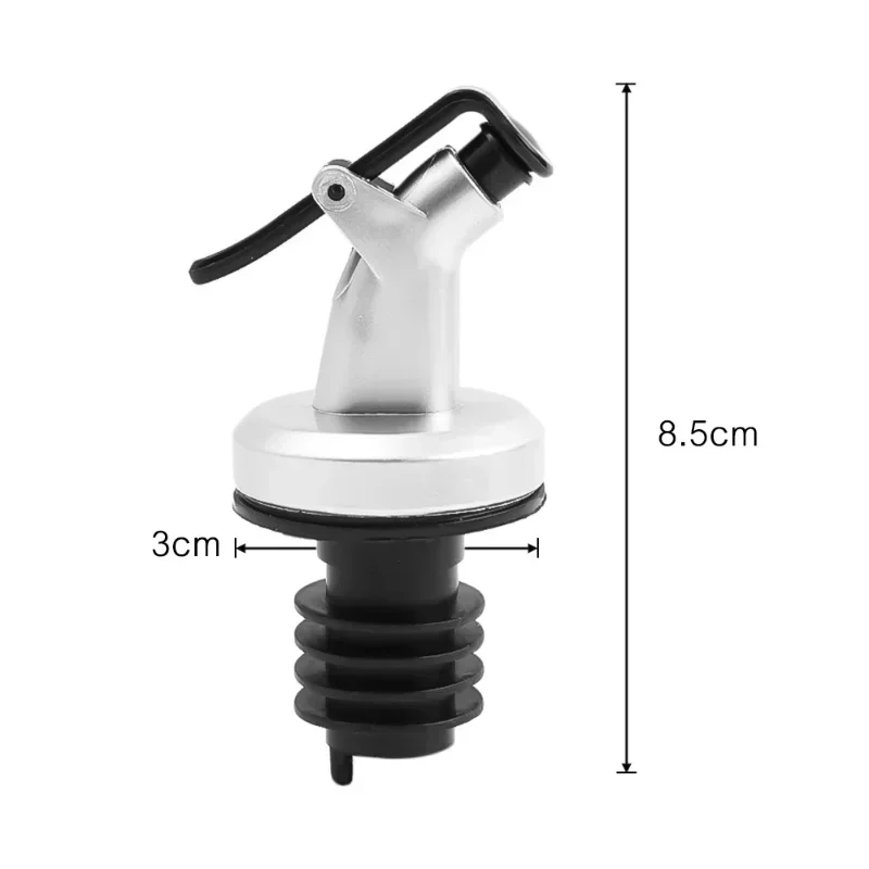 10/1Pc Oil Bottle Stopper Cap Dispenser Sprayer Lock Wine Pourer Sauce Nozzle Liquor Leak-Proof Plug Bottle Stopper Kitchen Tool