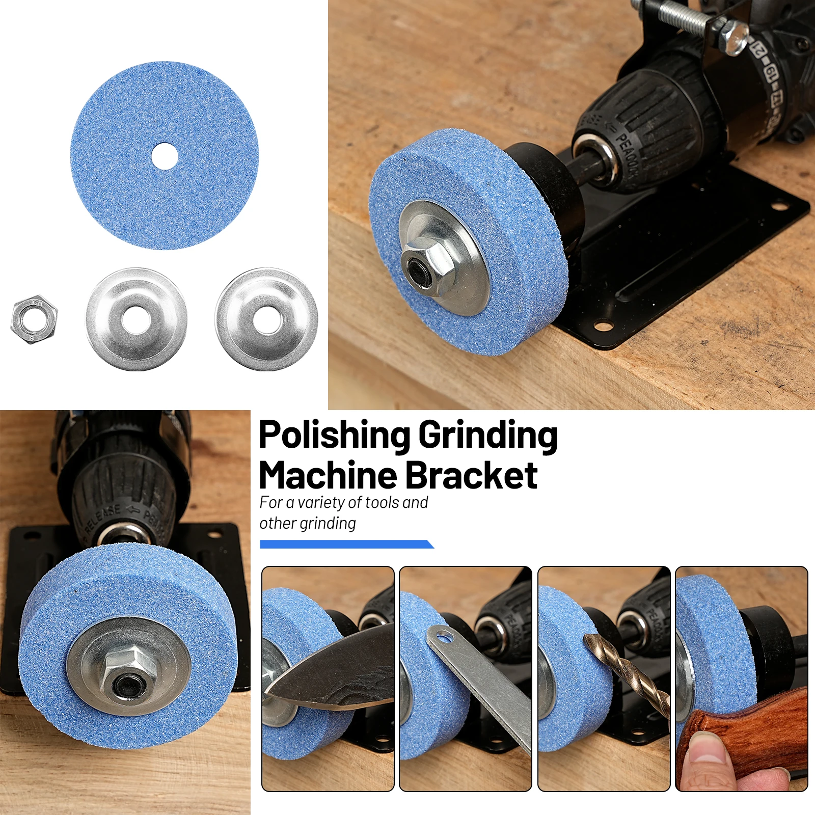 Ceramic grinder Metal Polishing Bracket Electric Drill Base  Sharpening Converter Kit  Metal Grinder Rotary Tool Grinding Polish