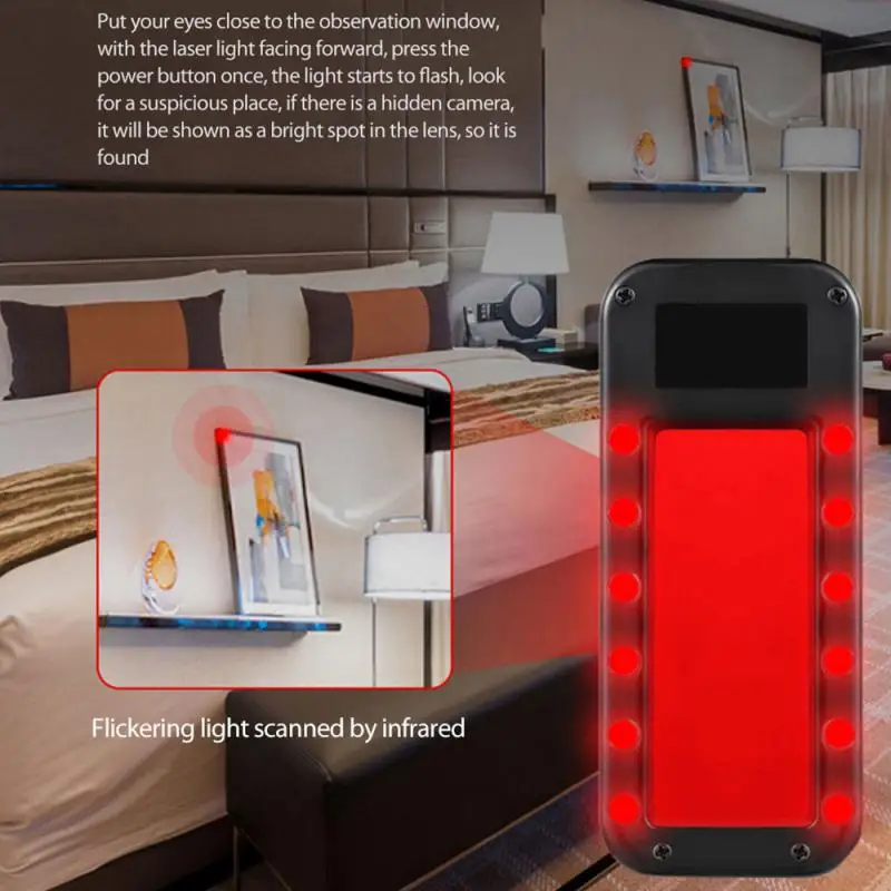 Camera Vibration Sensing Scanner Practical Anti-theft Anti-monitoring Scanning Detection Anti Interference Portable Scanner