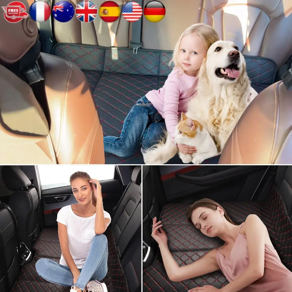 

Автомобильный матрас из искусственной кожи, портативный, для заднего сиденья, универсальный, складной, для путешествий, автомобильные аксессуары