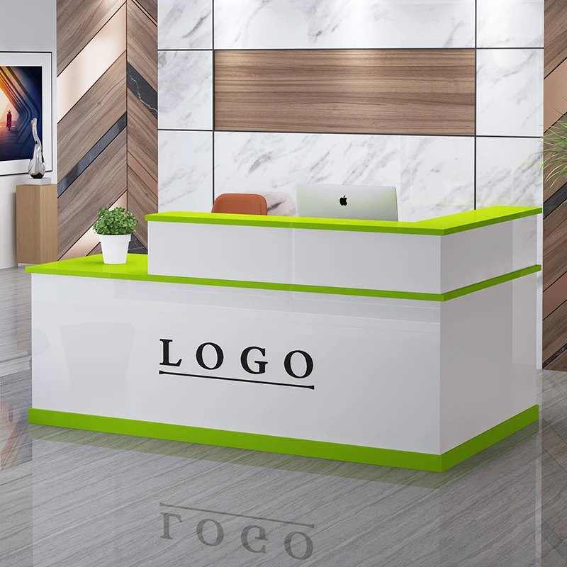 

Classic Luxury Reception Desks Beauty Salon Small Nordic Reception Desks Design Corner Mostrador Negocio Commercial Furniture