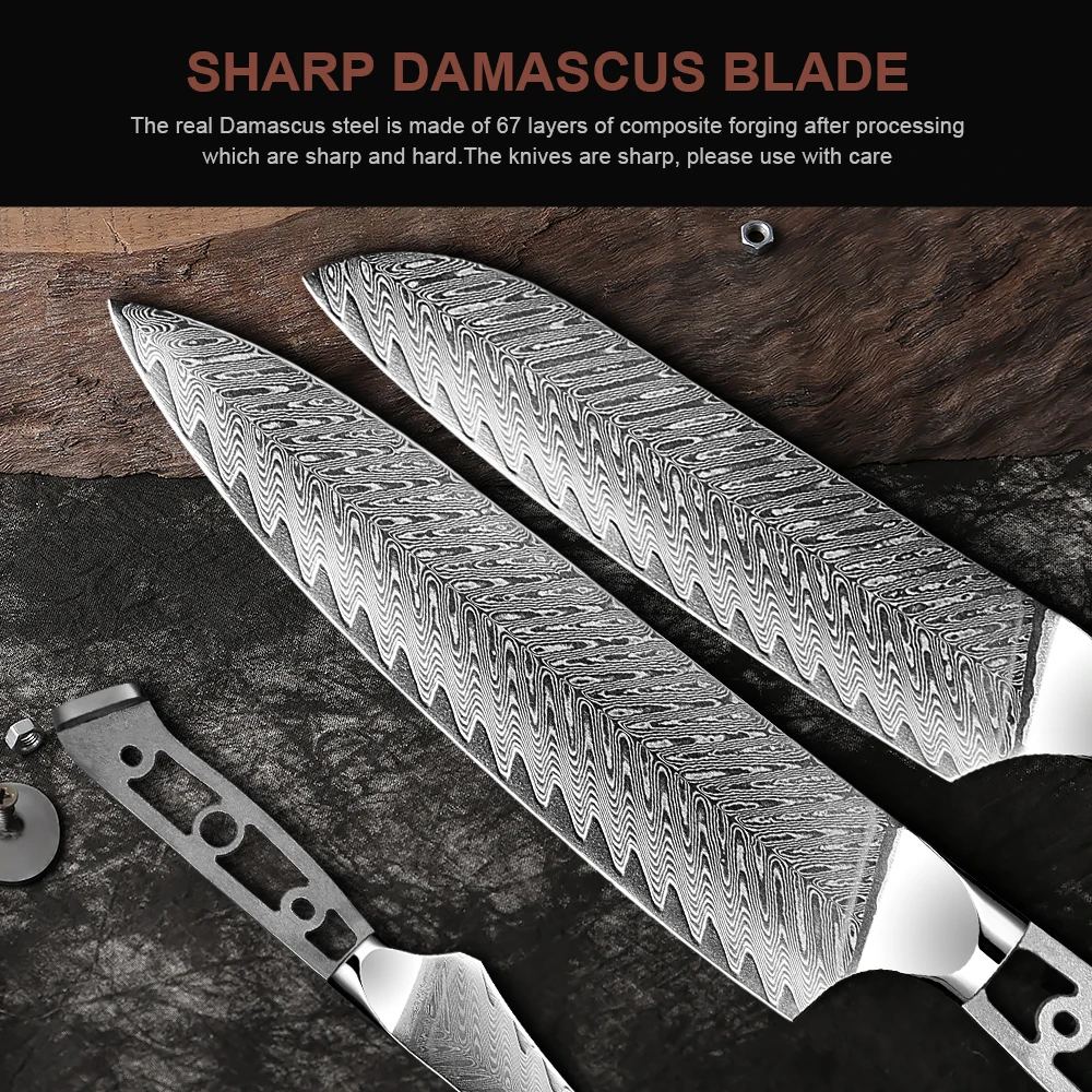 Kitchen Knife Blank Blade DIY 67 Layers Damascus Steel VG10 Razor Sharp Personalised customised knife blanks Multiple knife type