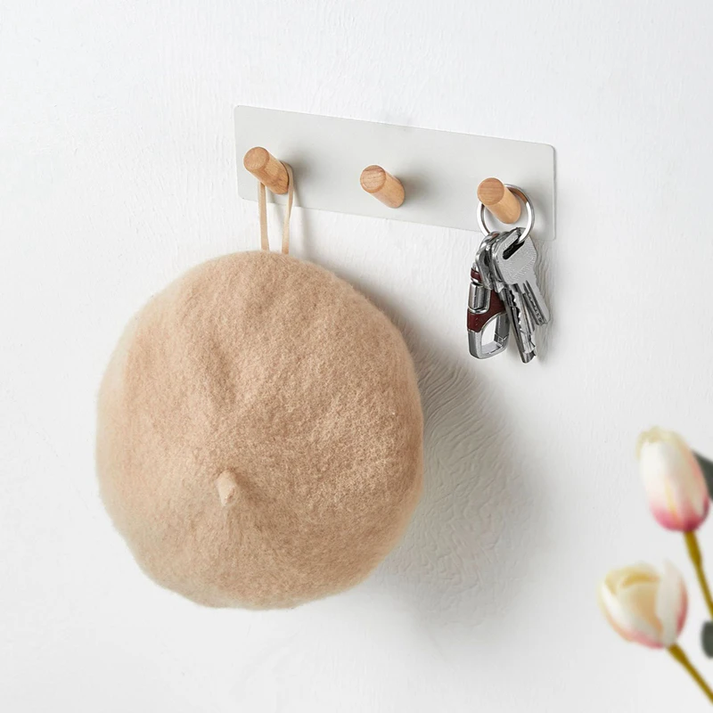 Ganchos magnéticos, perchero magnético con 3 ganchos para colgar en interiores y exteriores, cocina, soporte para llaves, refrigerador, horno B fácil de usar