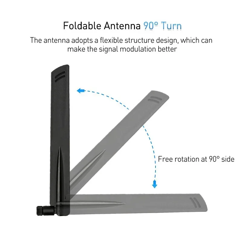 Antenne Pliable Omni SMA Mâle pour Modèle DTU, 433MHz, 18dBi, Gain ÉWer, Amplificateur de Signal, Radio Amateur, Talkies Walperforées