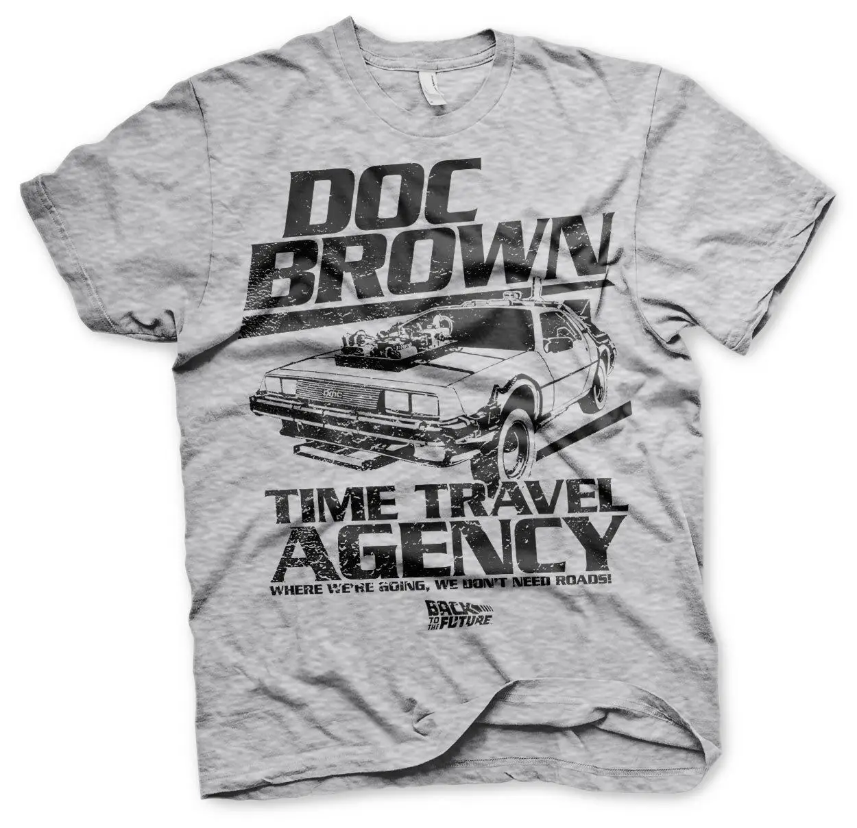 Back To The Future Doc Brown Marty Mcfly Official T Shirt Mens