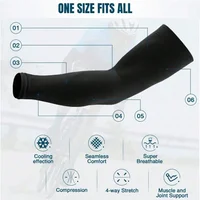 2Pairs Summer UV Protection Ice Sleeves Men Wemen Sports Cycling Driving Sun Protection Elastic Arm Sleeves 5