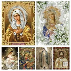 Our Lady of Guadalupe 5D DIY Diamond Painting Jesus Christ Cross Stitch Kit Virgin Diamond Mosaic Religion Embroidery Home Decor